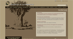 Desktop Screenshot of colombianistas.org