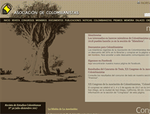 Tablet Screenshot of colombianistas.org